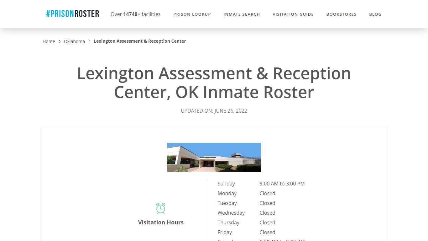 Lexington Ok Prison Inmate Search